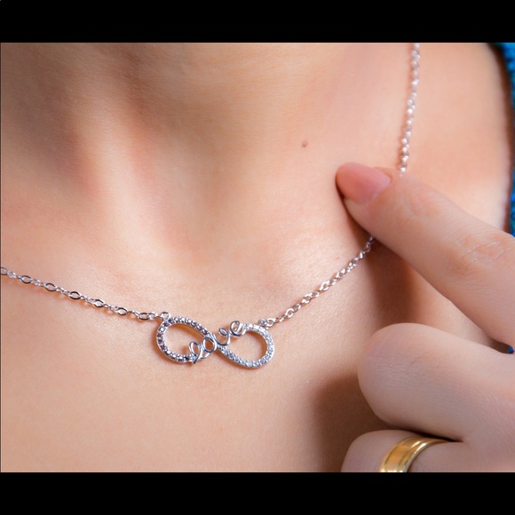 Jewelry - 925 stamped silver infinity necklace Jewelry - 925 stamped silver infinity necklace